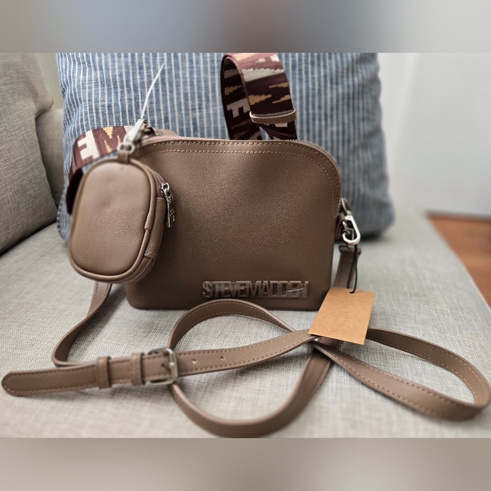 NWT Steve Madden Crossbody With 2 Straps & Included Pouch
